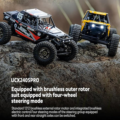 TOUCAN RC HOBBY US in Stock UDI RC UCX2405PRO 1/24 4x4 RC Rock Crawler Model Brushless Motor ESC Radio Controlled Off-Road Vehicles RTR Car attery for Ages 14+