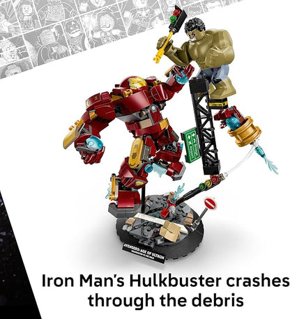 LEGO Marvel Epic Battle: Hulkbuster vs. The Hulk Building Toy for Boys &amp Girls - Avengers: Age of Ultron Display &amp Play Set W/2 Minifigures for Kids Ages 9+ - Gift Idea for Birthdays - 76343