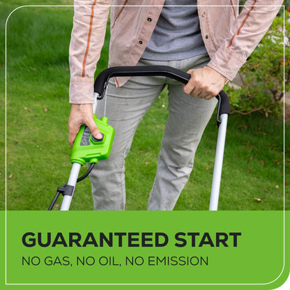 Greenworks 40V 16" (Push) Cordless Lawn Mower, 4.0Ah Battery (1/3 Acre, Push Button Start, Compatible with 75+ Tools)