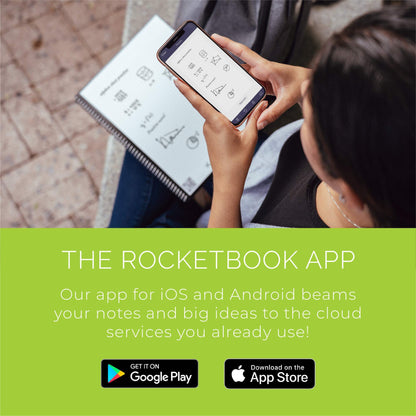 Rocketbook Matrix Smart Reusable Graph Paper Notebook, Digitally Connected, Isometric Notebook, Letter Size 8.5x11, Scarlet