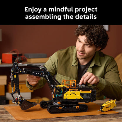 LEGO Technic Volvo EC500 Hybrid Excavator - Building Set for Adults - Collectible Model Kit for Men & Women, Ages 18+ - Gift Idea for Those Who Enjoy 3D Puzzles, DIY Kits, or Engineering - 42215