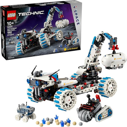 LEGO Technic Lunar Outpost Moon Rover Space Vehicle Building Toy - All-Terrain Explorer for Kids Boys &amp Girls Ages 10+ - Buildable Space Decor for Any Room - Gift Idea for Birthdays - 42211