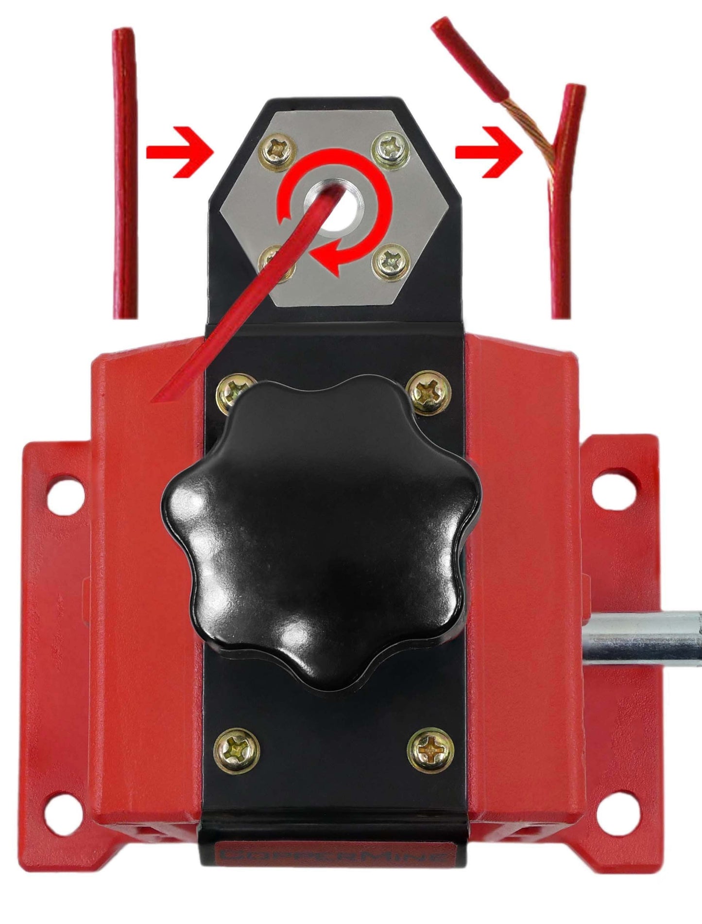 CopperMine Copper Wire Stripper Hand Crank Copper Wire Stripping Machine and Cable Wire Stripper for Wires 18 AWG to 1250 kcm