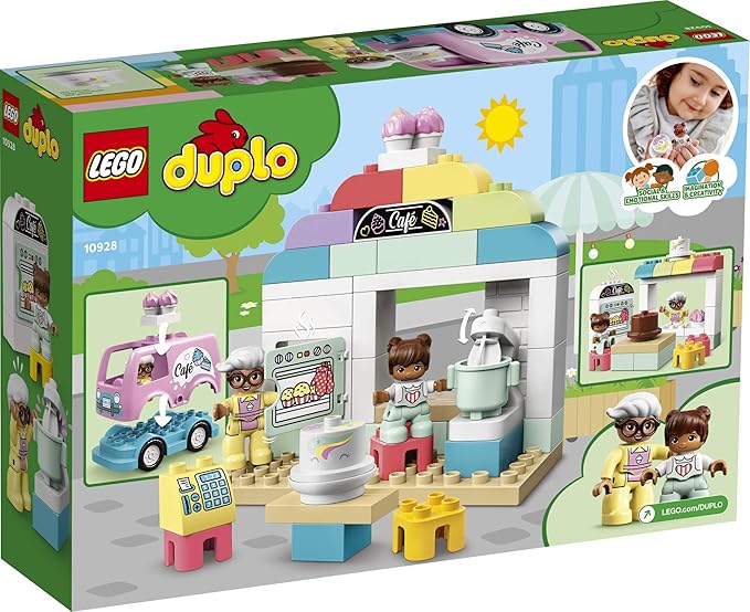 LEGO DUPLO Town Bakery 10928 Educational Play Café Toy for Toddlers Great Gift for Kids Ages 2 and Over (46 Pieces)