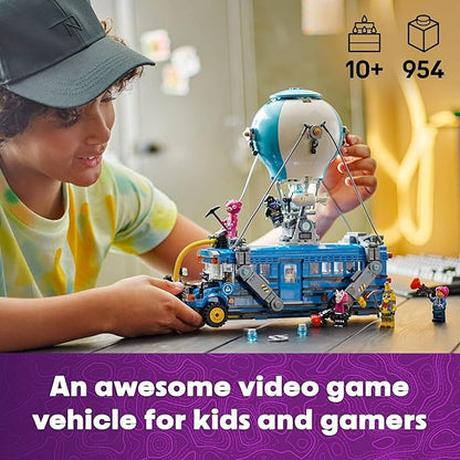 LEGO Fortnite Battle Bus Building Toy - Collectible Fortnite Toy for Kids Boys &amp Girls Ages 10+ - Pretend Play Set with 9 Minifigures from Video Game - Gift for Birthdays - 77073