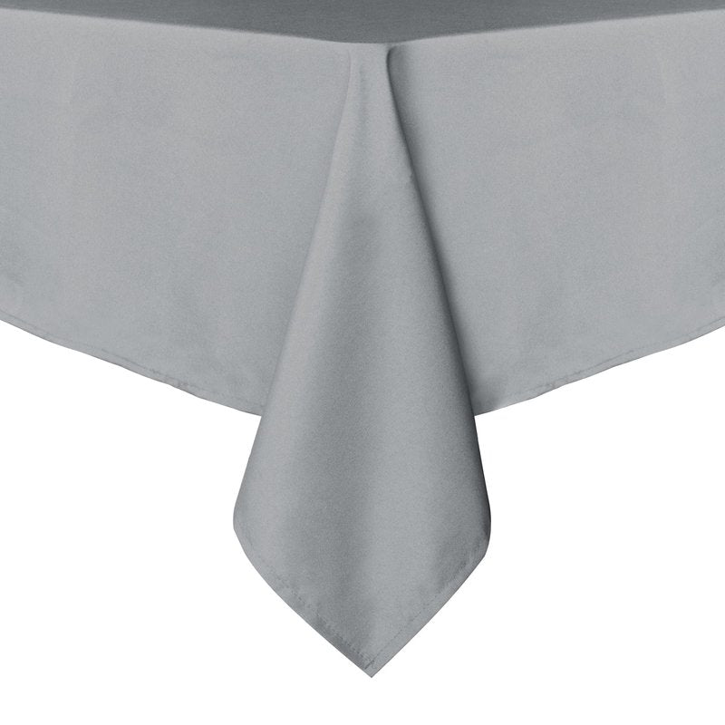 sancua Rectangle Tablecloth - 54 x 108 Inch - Stain and Wrinkle Resistant Washable Polyester Table Cloth, Decorative Fabric Table Cover for Dining Tables, Buffet Parties and Camping, Silver Grey