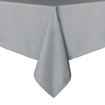 sancua Rectangle Tablecloth - 54 x 108 Inch - Stain and Wrinkle Resistant Washable Polyester Table Cloth, Decorative Fabric Table Cover for Dining Tables, Buffet Parties and Camping, Silver Grey