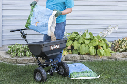 Agri-Fab Inc 45-0532 Pro Push Spreader Spreaer, 85-lb. Capacity, Black