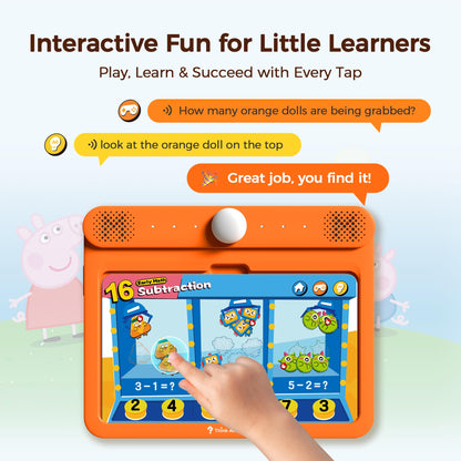 Think Academy Learning Pad for 4+, Age-Optimized Screen-Free Educational Learning Tablet, Learn to Read Phonics Flash Cards with Alphabet, Words, Numbers, Music, Preschool Learning Activities for Kids