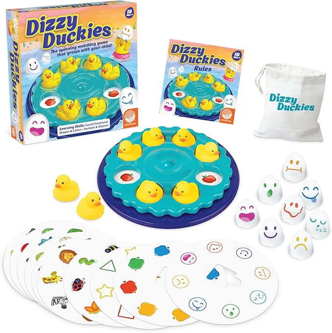 MindWare Dizzy Duckies Early Learning Matching Game - Preschool Game for Toddlers
