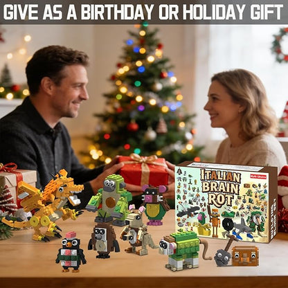 Italian Brain Rot Unique Cartoon Characters Building Blocks 9 in 1 Educational &amp Entertaining Gift Idea for Kids Teens &amp Adults