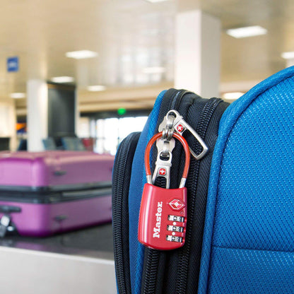 Master Lock TSA Set Your Own Combination Luggage Lock, TSA Approved Lock with Code for Luggage, Bags, Suitcase, and Backpacks, (Color May Vary), ‎4688D