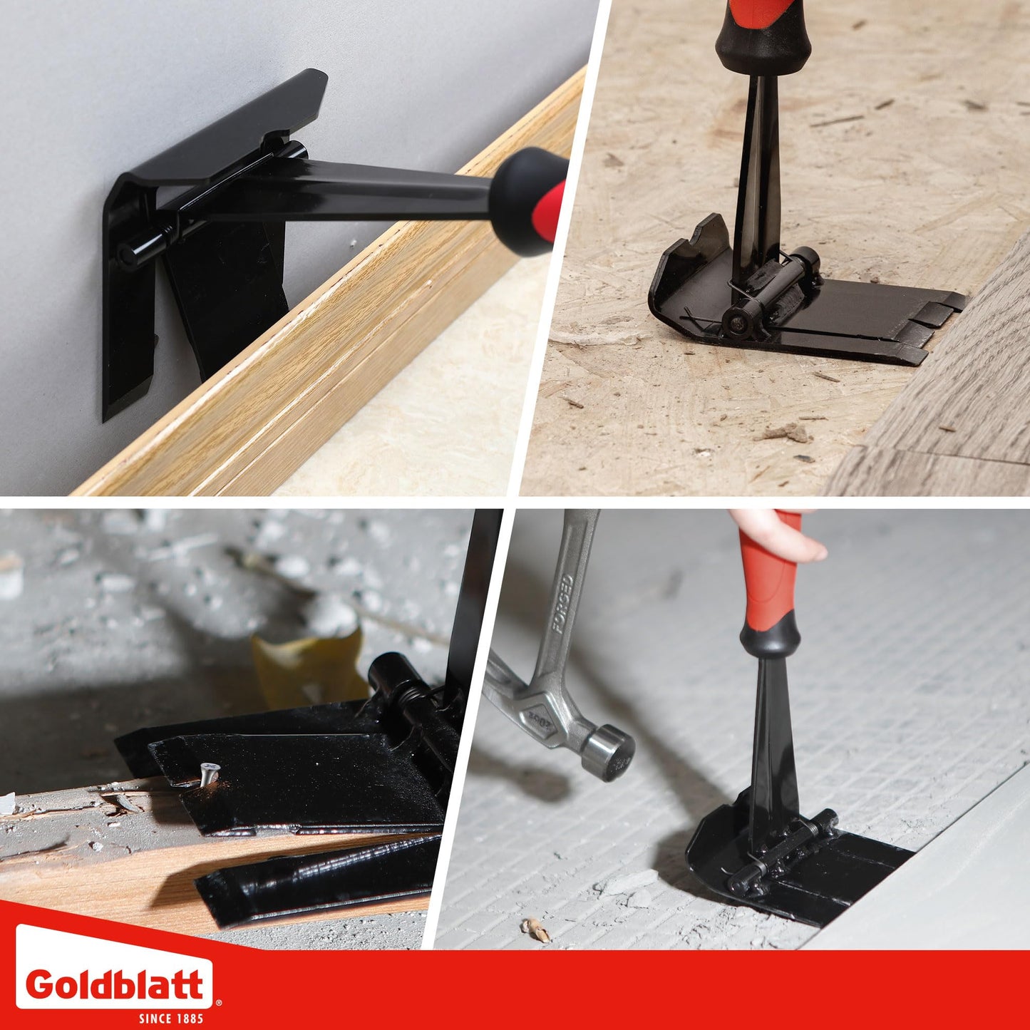 Goldblatt Trim Puller, Tile Removal Multi-Tool for Commercial Work & Home Improvement, Baseboard, Molding, Siding and Floor Removal, Remodeling