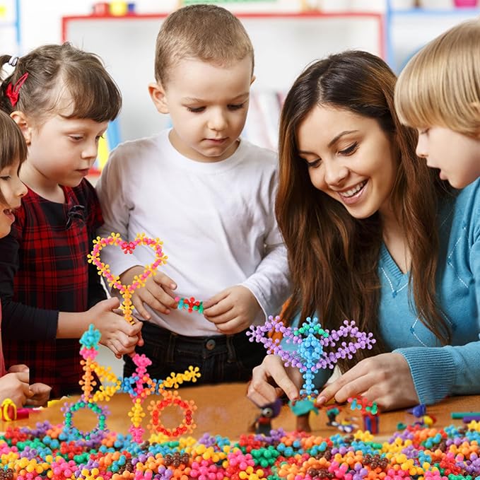 TOMYOU 300 Pcs Building Blocks Kids STEM Toys Educational Sets Interlocking Plastic for Preschool Boys and Girls Aged 3+ Safe Material Creativity