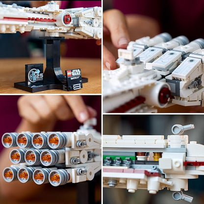 LEGO Star Wars: A New Hope Tantive IV Buildable 25th Anniversary Starship Model Creative Building Set for Adults Collectible Build and Display Gift Idea for Star Wars Fans 75376