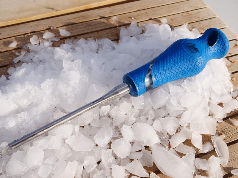 Cuda Stainless Steel Ice Pick Tool for Breaking Ice (18119), Blue