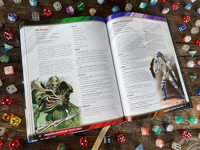 Renegade Game Studios Power Rangers RPG Core Rulebook: Full-Color Hardcover Tabletop Roleplaying Game