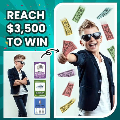 Paycheck to Billionaire: Master Financial Freedom - Smart Investing &amp Cost Management Board Game - Ideal for Game Night Educational Play - Perfect for Boys and Girls Ages 8+ Adults and Family