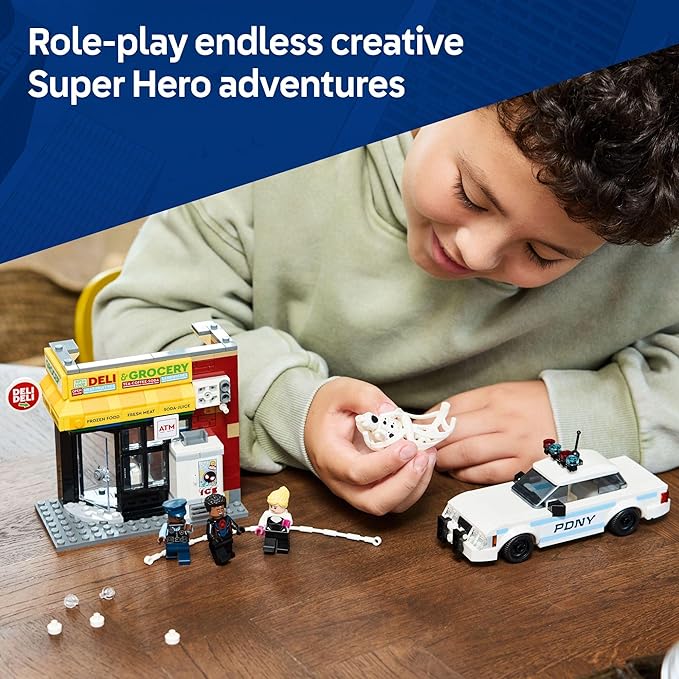LEGO Marvel Spider-Verse Miles Morales vs. The Spot Building Toy Set - Marvel Superhero Toy for Kids Boys and Girls Ages 9+ - with 4 Minifigures - Gift Idea for Birthday - 76311