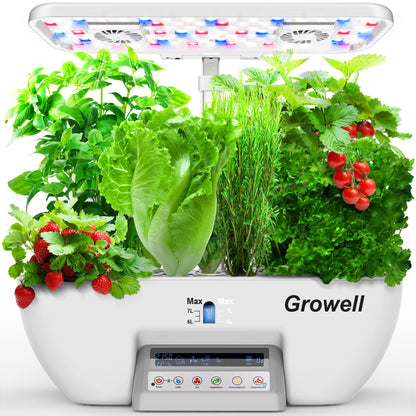 Growell 17 Pods Hydroponics Growing System Kit & 240 Pcs Hydroponic Pods Kit