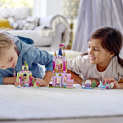 LEGO Disney Aurora Ariel and Tiana’s Royal Celebration 41162 Building Kit (282 Pieces)