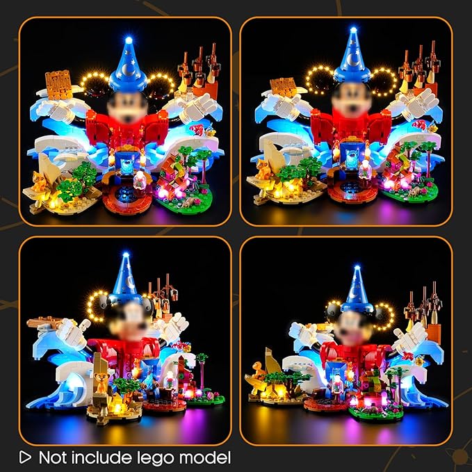 LIGHTAILING Light for Lego-21352 Magic of Disney - Led Lighting Kit Compatible with Lego Building Blocks Model - NOT Included The Model Set