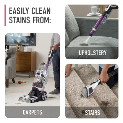 Hoover SmartWash Pet Automatic Carpet Cleaner Machine with Spot Chaser Wand, Deep Cleaning Carpet Shampooer Machine, Pair with a Hoover Carpet Cleaner Solution for a Bright, Refreshed Home