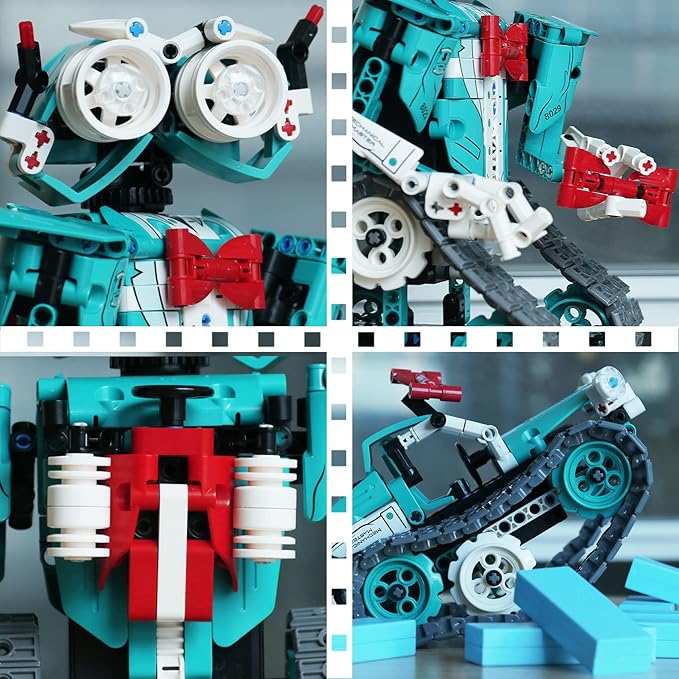 APP/Remote Control STEM Building Kits for Kids Ages 8-12 - 3 in 1 RC Robot Car Toys 440 Pcs Educational Science Projects Gift Ideas for Boys Girls