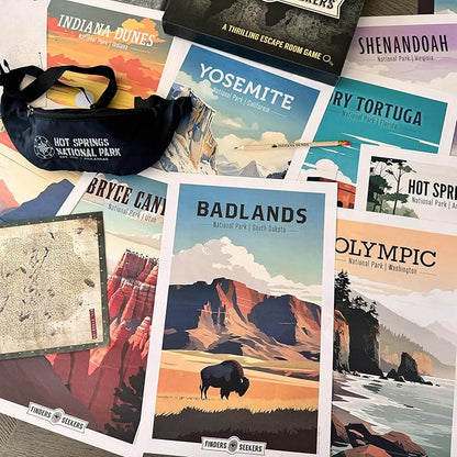 Mystery Game | National Parks Trail of Secrets – Be a Detective and Investigate an Unsolved case Escape Room Puzzle Game for Date Night Family Night or Solo.