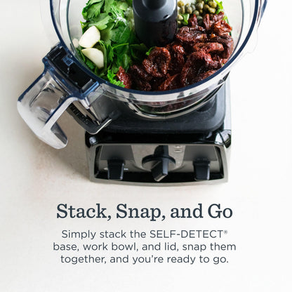 Vitamix 12-Cup Food Processor Attachment with SELF-DETECT, BPA-Free, with Multi-Use Blade and Two Reversible Discs, Compatible with Ascent and Venturist Series Vitamix Blenders