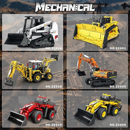 Reobrix Bobcat Skid Steer Loader Building Block SetAPP Remote RC Control Loader Vehicle Construction Toy with 2.4GHz Multi-Player Mode 22004Vehicles Gift for Kids and Collectors1227 PCS
