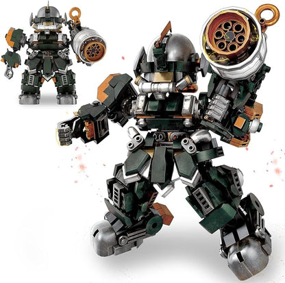HIGH GODO Mech Robot Building Set Destroy Warrior City Soldier Mech Model Building Kit with Weapons Creative Cool Robots Toys Gift for Teens Adults 14+ (587 PCS)