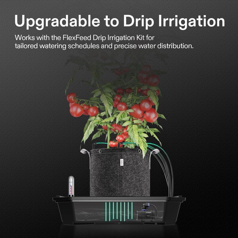 VIVOSUN 4-Pack FlexFeed Self-Watering Pots, Auto Irrigation Fabric Pot Base with Water Meter & Maintenance Window, for Use Indoors/Outdoors in Grow Tents, Greenhouses, Gardens