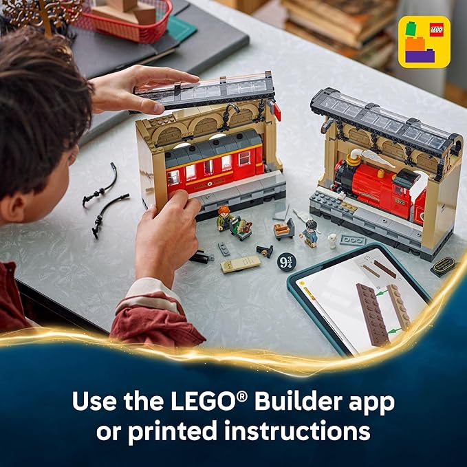 LEGO Harry Potter Book Nook: Hogwarts Express Building Set - Bedroom Shelf Decor for Boys Girls &amp Fans Ages 10+ - Collectible Harry &amp Ron Minifigures - Birthday Gift Idea - 76450