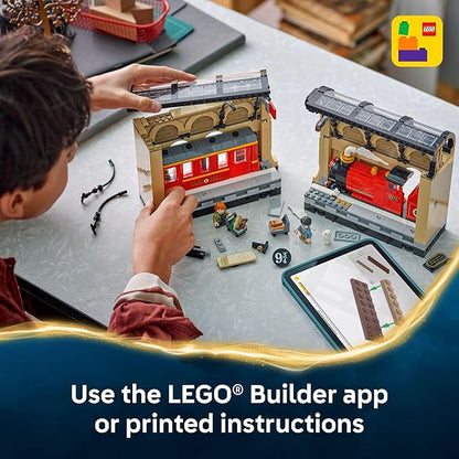 LEGO Harry Potter Book Nook: Hogwarts Express Building Set - Bedroom Shelf Decor for Boys Girls &amp Fans Ages 10+ - Collectible Harry &amp Ron Minifigures - Birthday Gift Idea - 76450