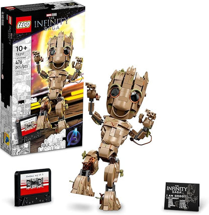 Lego Marvel I am Groot 76217 Building Toy Set - Action Figure from The Guardians of The Galaxy Movies Baby Groot Model for Play and Display Great for Kids Boys Girls and Avengers Fans Ages 10+