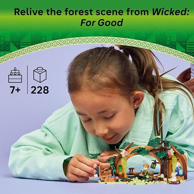 LEGO Wicked Elphaba’s Retreat Building Toy - Elphaba &amp Fiyero Toy Figures and Playset with Forest Friends - Pretend Play Building Blocks for Kids Ages 7+ - Wicked Gift for Girls &amp Boys - 7568