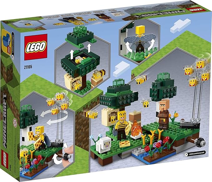 LEGO Minecraft The Bee Farm 21165 Minecraft Building Action Toy with a Beekeeper Plus Cool Bee and Sheep Figures New 2021 (238 Pieces)Multicolor