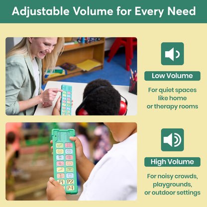 Talkaroo AAC Device for Autism - AAC Communication Device for Nonverbal Kids and Adults - 4 Programmable and 12 Pre Set Iconic Buttons with Adjustable Volume - Used in Classrooms for Speech Therapy