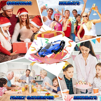 RC Drift Car 1/20 Scale 2.4GHz 4WD Remote Control Car with Led Lights 22KM/H High Speed Rechargeable Batteries Racing Sport Cars RC Cars for Kids Boys Girls Adults Gifts Birthday Christmas