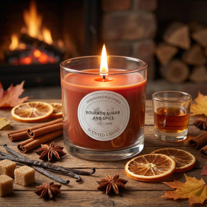Signature Scented Candle 13oz with Lid – CW Studio Color Sprayed Glass Jar, Clean Burn Soy & Paraffin Wax, Smokeless Long Burn, Home Decor & Gift Giving