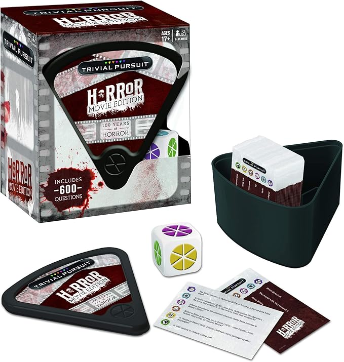 Trivial Pursuit: Horror Movie Edition | Questions from Classic Horror Films | Board Game for Fans of Horror Movies