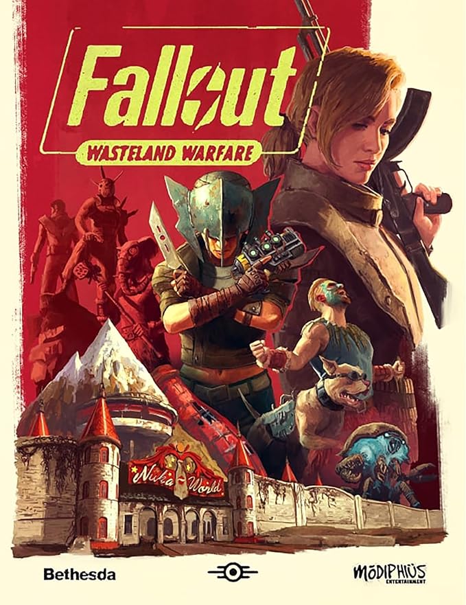 Modiphius Entertainment: Fallout: Factions - Battle for Nuka-World Starter Set - Tabletop Miniatures Skirmish Game Licensed War Game 20 Miniatures