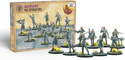 Modiphius Entertainment: Fallout Wasteland Warfare: Raiders - The Operators - 10 Unpainted Figures Nuka World Wave Miniatures Compatible w/ Factions