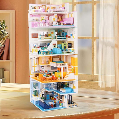 Friends House Building Block Set Pets Collection Small Brick Model Set Creative Mini Toy Building Sets Children’s Day Birthday for Teens Kids Boys Girls 8+ 1048 PCS