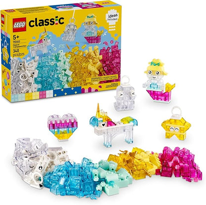 LEGO Classic Magical Transparent Box - Preschool Learning Toy for Boys and Girls Ages 5+ - Birthday Gift for Kids - Beginner Construction Set - Colorful Building Bricks Toy - 11040