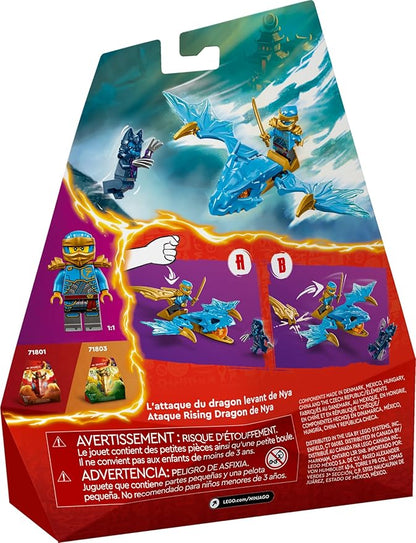 LEGO NINJAGO NYA’s Rising Dragon Strike Toy Ninja Action Figure Playset with NYA Minifigure Building Ninja Battle Set for Kids Gift Idea for Boys and Girls Ages 6 Years Old and Up 71802