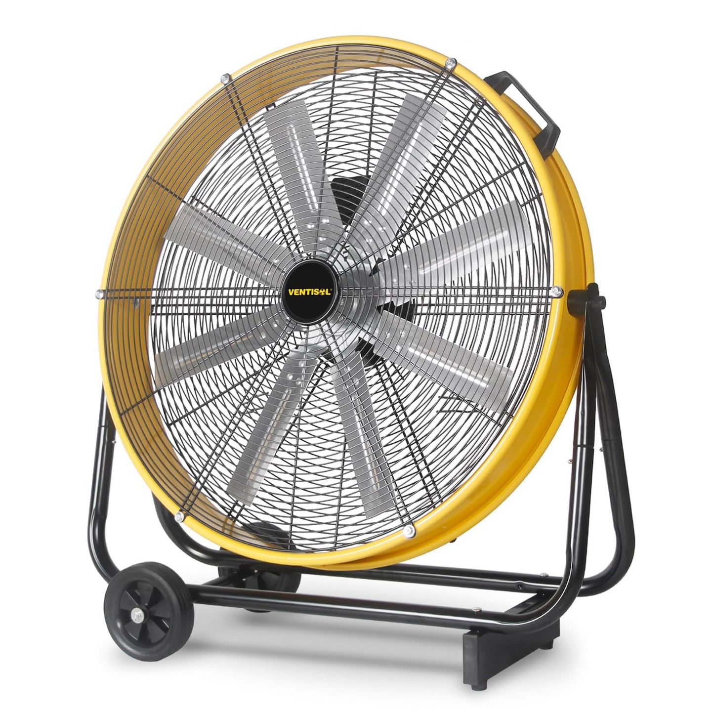 VENTISOL 24 Inch Industrial Floor Fan, 3-Speed High Velocity Shop Fan with 8 Blades, Heavy Duty Drum Fan 9500 CFM, Large Metal Garage Fans for Warehouse, Outdoor, Commercial