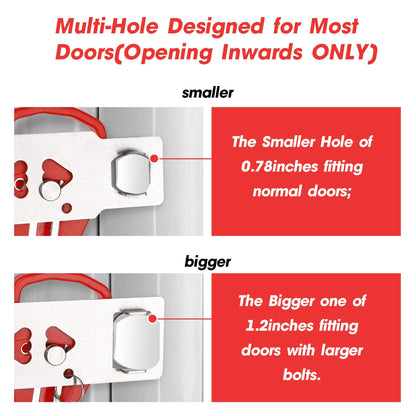 AceMining Portable Door Lock Home Security Door Locker Travel Lockdown Locks for Additional Safety and Privacy Perfect for Traveling Hotel Home Apartment College