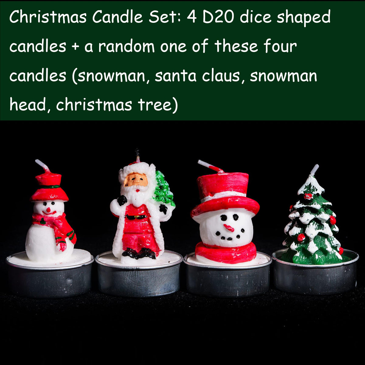 KSNDie D20 Dice Candles Set, Box of 5 Piece, Long Burning Candles, DND Christmas Candle Gift Polyhedral Dice Candle with Gift Box for Home Decor, Christmas, as D&D Gifts